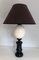 Lámpara de madera ennegrecida y huevo de avestruz, Imagen 8