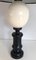 Blackened Wood and Ostrich Egg Lamp 5
