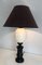 Lámpara de madera ennegrecida y huevo de avestruz, Imagen 9