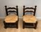 Brutalist Chairs by Charles Dudouyt, Set of 2 2