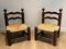 Brutalist Chairs by Charles Dudouyt, Set of 2 1