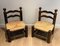 Brutalist Chairs by Charles Dudouyt, Set of 2 12