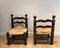 Brutalist Chairs by Charles Dudouyt, Set of 2 4
