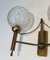 Brass Wall Lights with Glass Balls, 1970s, Set of 2, Image 6