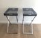 Acrylic Glass and Chrome Side Tables, Set of 2 2