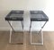 Acrylic Glass and Chrome Side Tables, Set of 2, Image 2
