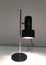 French Black Lacquered Metal and Chrome Adjustable Lamp, 1970s 9