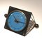 Uhr aus lackiertem Metall, Glas und Messing, 1950er 2