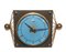 Horloge en Métal Laqué, Verre et Laiton, 1950s 5