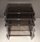 Chrome Nesting Tables, 1970s, Set of 3 4