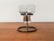 Mid-Century Danish Metal and Glass Candleholder, 1960s, Image 3