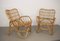 Bamboo Armchairs attributed to Tito Agnoli, 1960s, Set of 2 1