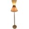 Corduroy Wabi Sabi Extendable Floor Lamp, 1950s 16