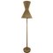 Corduroy Wabi Sabi Extendable Floor Lamp, 1950s 1
