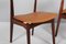 Rosewood and Aniline Leather Dining Chairs by Hp Hansen, 1960s, Set of 4 6