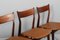 Rosewood and Aniline Leather Dining Chairs by Hp Hansen, 1960s, Set of 4, Image 3
