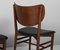 Black Leather and Beech Chairs by Niels & Eva Koppel, 1950s, Set of 6 6