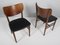Schwarze Stühle aus Leder & Buche von Niels & Eva Koppel, 1950er, 6er Set 4