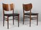 Black Leather and Beech Chairs by Niels & Eva Koppel, 1950s, Set of 6 3