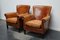 Vintage Dutch Cognac Leather Club Chairs, Set of 2 4