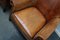 Club chair vintage in pelle color cognac, Paesi Bassi, set di 2, Immagine 16