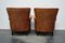 Vintage Dutch Cognac Leather Club Chairs, Set of 2, Image 10