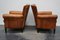 Vintage Dutch Cognac Leather Club Chairs, Set of 2, Image 9