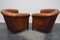 Vintage Dutch Cognac Leather Club Chairs, Set of 2, Image 18