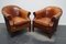 Vintage Dutch Cognac Leather Club Chairs, Set of 2, Image 3