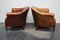Vintage Dutch Cognac Leather Club Chairs, Set of 2, Image 8