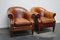 Vintage Dutch Cognac Leather Club Chairs, Set of 2 2