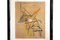 Willem Hussem, Composición abstracta, 1954, Acuarela y Gouache sobre papel, Enmarcado, Imagen 3