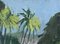 Robert Humblot, Dusk on Schoelcher Lagoon Martinica, 1959, olio su tela, con cornice, Immagine 7