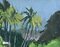 Robert Humblot, Dusk on Schoelcher Lagoon Martinica, 1959, olio su tela, con cornice, Immagine 5
