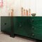Mid-Century Modern Green Stained Wood Graphic Sideboard, Italy, 1970s 19