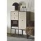 35 Smoked Oak Frame Cabinet with 1 Drawer by Lassen 9
