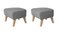 Grey Natural Oak Raf Simons Vidar 3 My Own Chair Footstools by Lassen, Set of 2 2