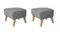 Grey Natural Oak Raf Simons Vidar 3 My Own Chair Footstools by Lassen, Set of 2, Image 2