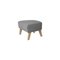 Grey Natural Oak Raf Simons Vidar 3 My Own Chair Footstools by Lassen, Set of 2 3