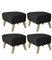 Dark Grey Natural Oak Rafsimonsvidar3 My Own Chair Footstools by Lassen, Set of 4, Image 2