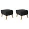 Dark Grey Natural Oak Rafsimonsvidar3 My Own Chair Footstools by Lassen, Set of 2, Image 1