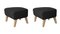 Dark Grey Natural Oak Rafsimonsvidar3 My Own Chair Footstools by Lassen, Set of 2 2