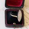 18 Karat Vintage Gold Navette Ring mit Diamanten, 1940er 4