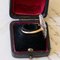 18 Karat Vintage Gold Navette Ring mit Diamanten, 1940er 6