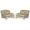 Mulberry Love Seat Armchairs with Morning Gallop Velvet in the style of Howard, 2000s, Set of 2 1