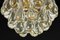 Plafón pequeño de cristal de Murano, años 70, Imagen 2