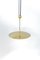 Large Adjustable Brass Counterweight Pendant Light attributed to Florian Schulz, Germany, 1970s 8