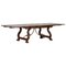 Spanish Extending Oak & Iron Dining Table, 1940s 1