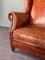 Large Tough-Lived Sheep Leather Armchair in Cognac Leather 7