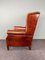 Large Tough-Lived Sheep Leather Armchair in Cognac Leather 2